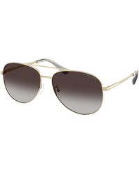 Michael Kors - Mk1172 Perledo 10148G Sunglasses Metal Pilot Normal Shaded - Lyst