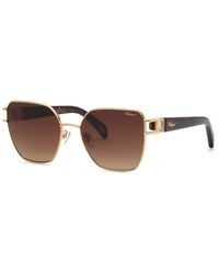 Chopard - Schm22S 300Y Sunglasses Metal Geometric Anti-Glare Nuanced - Lyst