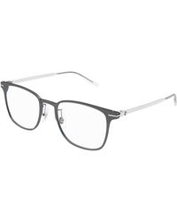Montblanc - Mb0397On 005 Optical Frames Metal Transparent Squared - Lyst