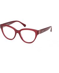 Max Mara - Mm5230 069 Optical Frames Acetate Round Normal - Lyst
