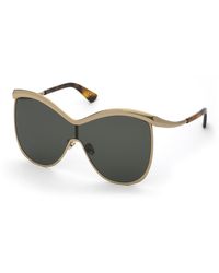 Nina Ricci - Snr408 300 Sunglasses Metal Smoke Mask Normal - Lyst