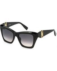 Furla - Sfu884 700 Sunglasses Acetate Smoke Squared Normal Shaded - Lyst