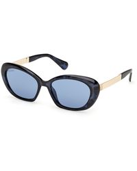 MAX&Co. - Mo0133 55V Sunglasses Injected Round Normal - Lyst