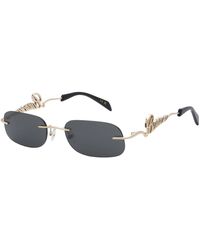 Barrow - Sba013 Round Glasant 300Y Sunglasses Metal Geometric Normal - Lyst