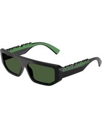 Dolce & Gabbana - Dg6203 501/71 Sunglasses Injected Squared Normal - Lyst