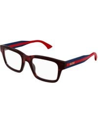 Gucci - Gg1865O 009 Optical Frames Acetate Transparent Squared - Lyst