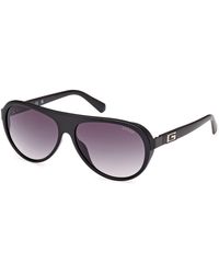 Guess - Gu00125 02B Sunglasses Injected Smoke Pilot Normal - Lyst