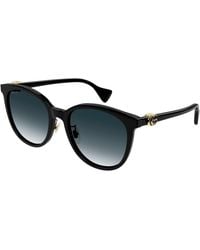 Gucci - Gg1180Sk 001 Sunglasses Acetate Cat Eye Normal Shaded - Lyst