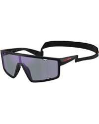Prada Linea Rossa - Ps A03S 1Bo10J Sunglasses Injected Squared Normal - Lyst