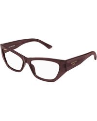 Balenciaga - Bb0372O 004 Optical Frames Acetate Transparent Cat Eye - Lyst