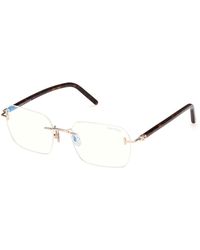 Tom Ford - Ft5934-B 028 Optical Frames Metal Squared Normal - Lyst