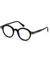 Tom Ford - Ft5664-B 52 Optical Frames Acetate Round Normal - Lyst