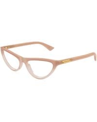 Bottega Veneta - Bv1416O 004 Optical Frames Acetate Transparent Cat Eye - Lyst