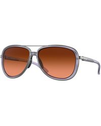 Oakley - Oo4129 Split Time 412926 Sunglasses Metal Round Normal Shaded - Lyst