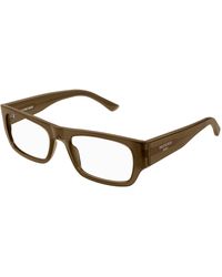Balenciaga - Bb0370O 004 Optical Frames Acetate Transparent Squared - Lyst