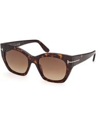Tom Ford - Ft1422 Joni-02 52F Sunglasses Acetate Butterfly Normal - Lyst