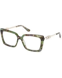 Guess - Gu50318 098 Optical Frames Acetate Squared Normal - Lyst