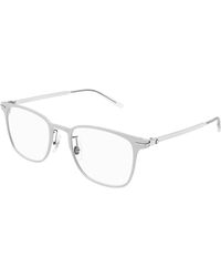 Montblanc - Mb0397On 003 Optical Frames Metal Transparent Squared - Lyst