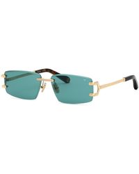 Philipp Plein - Spp276M Plein Sleek 300V Sunglasses Metal Geometric Normal - Lyst