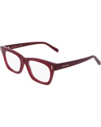 Ferragamo - Sf3025 653 Optical Frames Acetate Squared Normal - Lyst