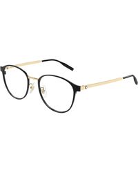 Montblanc - Mb0447Oa 006 Optical Frames Titanium Transparent Round - Lyst