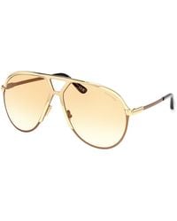 Tom Ford - Ft1060 Xavier 30F Sunglasses Metal Pilot Normal Shaded - Lyst