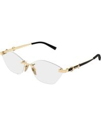 Gucci - Gg2050O 002 Optical Frames Metal Transparent Cat Eye - Lyst