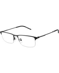 Emporio Armani - Ea1168D 3006 Optical Frames Metal Squared Normal - Lyst