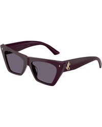 Jimmy Choo - Jc5062U 50751A Sunglasses Acetate Cat Eye Normal - Lyst