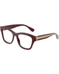 Dolce & Gabbana - Dg3449 3091 Optical Frames Acetate Transparent Squared Normal - Lyst