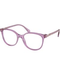 Swarovski - Sk2002 1096 Optical Frames Acetate Transparent Squared Normal - Lyst