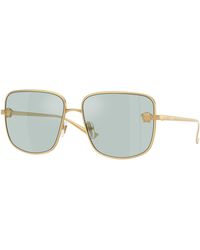 Versace - Ve2282 10029C Sunglasses Metal Light Squared Normal - Lyst