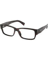 Prada - Pr B09V 17N1O1 Optical Frames Acetate Squared Normal - Lyst