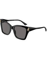 Jimmy Choo - Jc5012 500081 Sunglasses Acetate Squared Polarized - Lyst