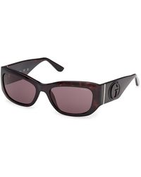 Guess - Gu00253 52E Sunglasses Injected Squared Normal - Lyst