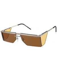 Emporio Armani - Ea2123 300673 Sunglasses Metal Dark Squared Normal - Lyst