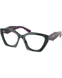 Prada - Pr 09Yv 06Z1O1 Optical Frames Acetate Geometric Normal - Lyst