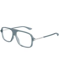 McQueen - Am0555O 004 Optical Frames Acetate Transparent Pilot - Lyst