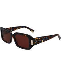 Longchamp - Lo765S 431 Sunglasses Acetate Squared Normal - Lyst