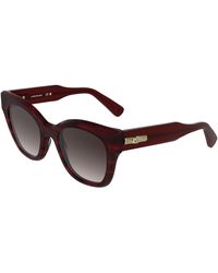 Longchamp - Lo791S 614 Sunglasses Acetate Squared Normal Shaded - Lyst