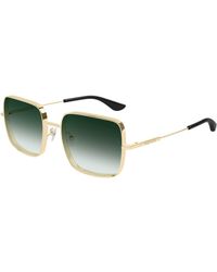 McQueen - Am0564S 003 Sunglasses Metal Squared - Lyst