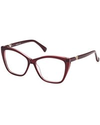 Max Mara - Mm5036 052 Optical Frames Acetate Squared Normal - Lyst