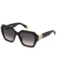 Furla - Sfu880S 700S Sunglasses Acetate Geometric Normal Shaded - Lyst