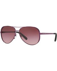 Michael Kors - Mk5004 Chelsea 11588H Sunglasses Metal Bordeaux Squared Normal Shaded - Lyst
