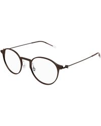 Montblanc - Mb0357O 002 Optical Frames Transparent Round - Lyst