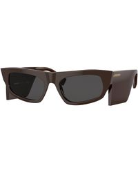Burberry - Be4385 403787 Sunglasses Plastic Geometric - Lyst