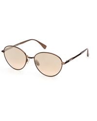 Max Mara - Mm0200 38L Sunglasses Metal Round Normal - Lyst
