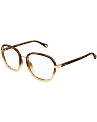 Chloé - Ch0309O 002 Optical Frames Bio-Injected Transparent Squared - Lyst