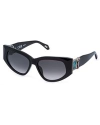 Just Cavalli - Sjc169V 700Y Sunglasses Acetate Smoke Cat Eye Normal Nuanced - Lyst