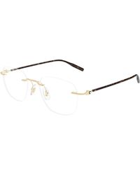 Montblanc - Mb0430O 003 Optical Frames Metal Transparent Round - Lyst